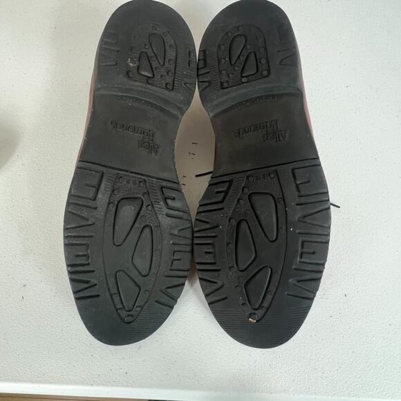 Allen Edmonds Shoes Mens 10 D Wilbert Split Toe Oxfords Brown Leather - Picture 7 of 11